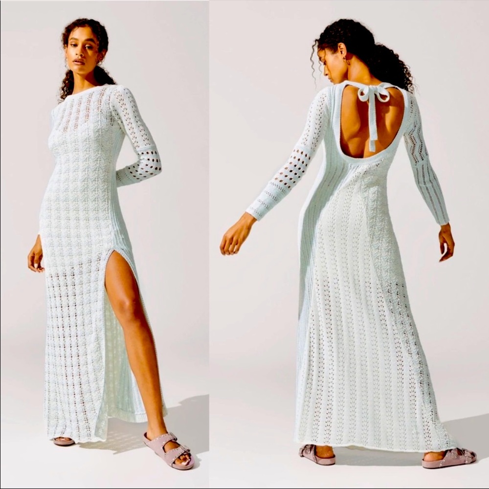 Love Shack Fancy Tam Gown light blue